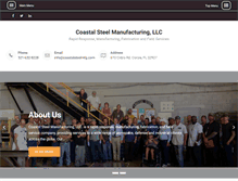 Tablet Screenshot of coastalsteelmfg.com